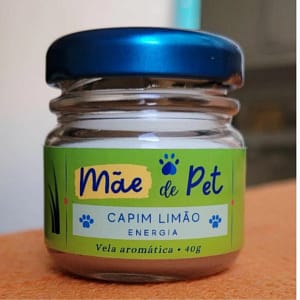 Vela Aromática Mãe de Pet • Capim Limão