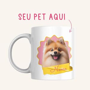 Caneca Presente Mãe de Pet com Foto Personalizada